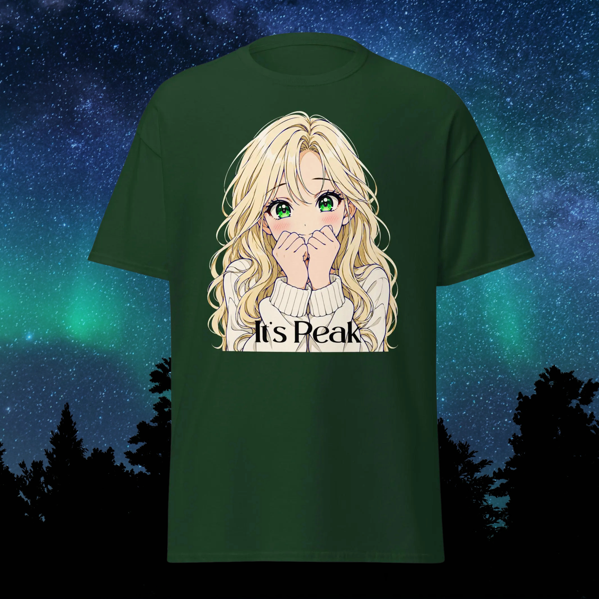 It’s Peak T-Shirt – Dracæna Girl Green Eyes Tee