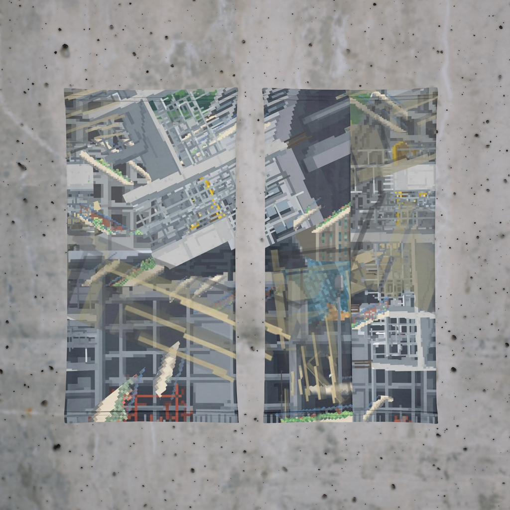 Urban Concrete 1 – Geometric Neck Gaiter