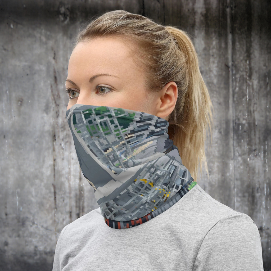 Urban Concrete 1 – Geometric Neck Gaiter