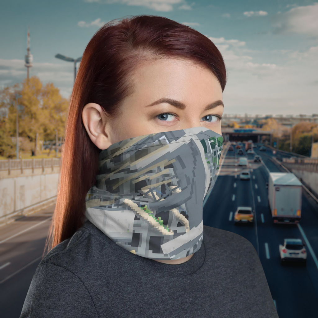 Urban Concrete 1 – Geometric Neck Gaiter