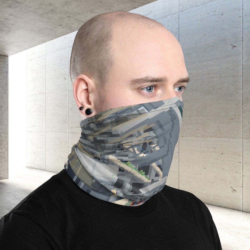 Urban Concrete 1 – Geometric Neck Gaiter