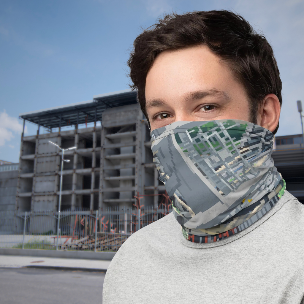 Urban Concrete 1 – Geometric Neck Gaiter