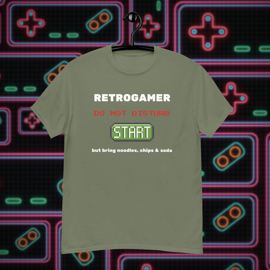 Retrogamer T-Shirt – Funny Retro Gaming Tee