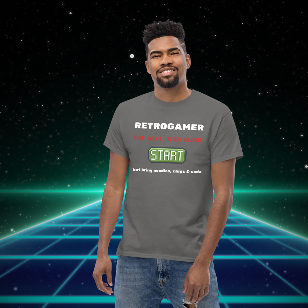 Retrogamer T-Shirt – Funny Retro Gaming Tee