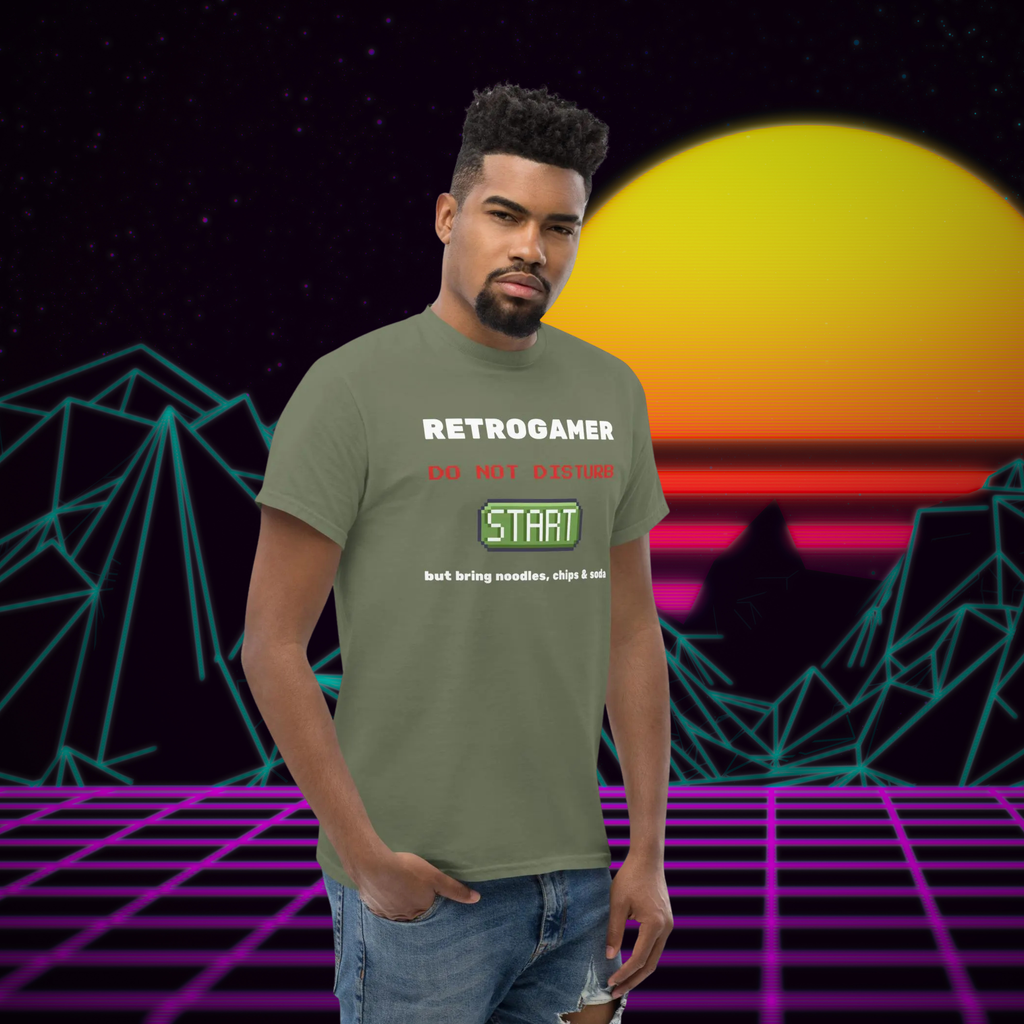 Retrogamer T-Shirt – Funny Retro Gaming Tee
