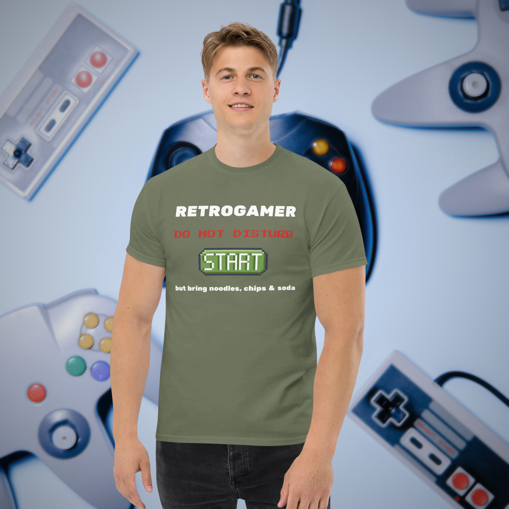 Retrogamer T-Shirt – Funny Retro Gaming Tee