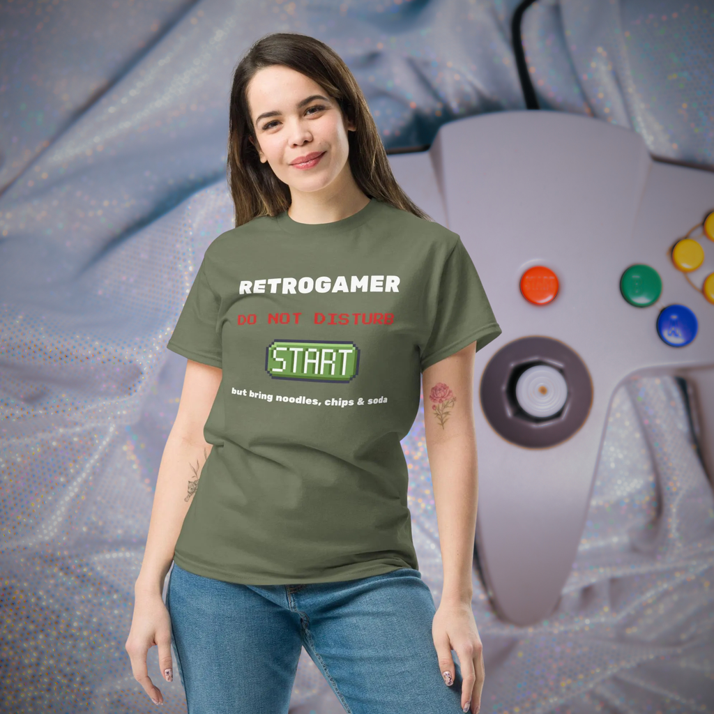 Retrogamer T-Shirt – Funny Retro Gaming Tee