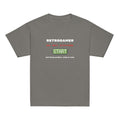 Retrogamer kids' T-shirt in charcoal, flat front view on a white background.
